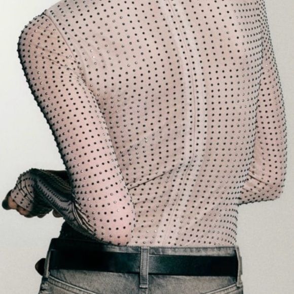 Rhinestone mesh bodysuit - Picture 4 of 12